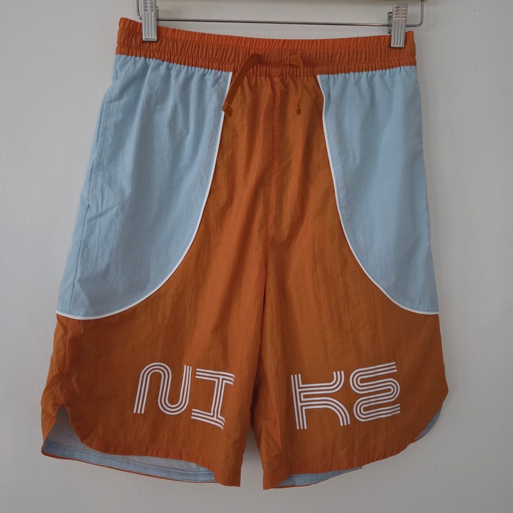 NEW Nike Kids DX5099‎ 815 Orange Blue White Athletic Shorts Size XL